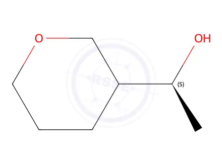 Chemical structure of (1s)-1-(Tetrahydro-2h-pyran-3-yl)ethan-1-ol