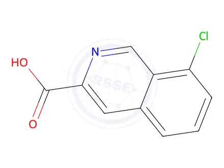 Chemical structure of 8-Chloroisoquinoline-3-carboxylic acid
