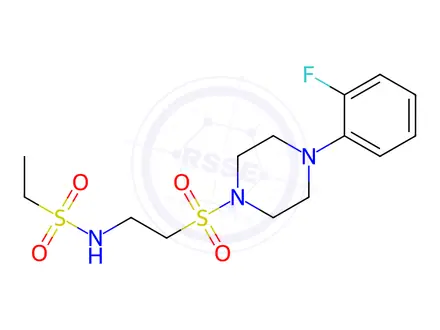 Chemical structure of N-(2-((4-(2-Fluorophenyl)piperazin-1-yl)sulfonyl)ethyl)ethanesulfonamide