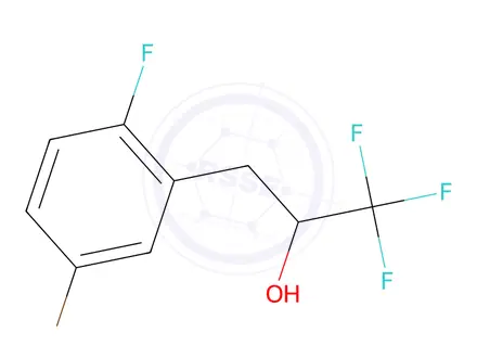 Chemical structure of 3-(5-Bromo-2-fluorophenyl)-1,1,1-trifluoropropan-2-ol