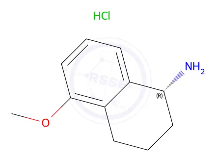 Chemical structure of (R)-5-Methoxy-1,2,3,4-tetrahydronaphthalen-1-amine hydrochloride