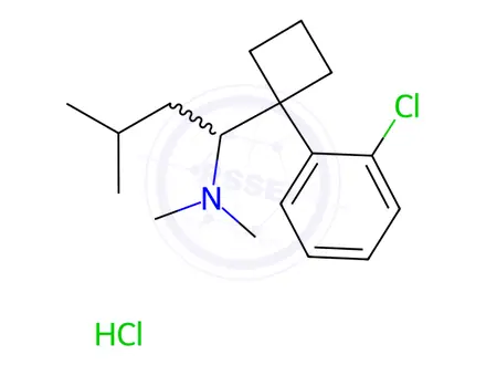 Chemical structure of 4-Deschloro-2-chloro Sibutramine Hydrochloride