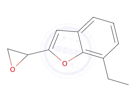 Chemical structure of 7-Ethyl-2-oxiranyl-benzofuran