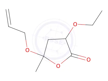 Chemical structure of 5-(Allyloxy)-3-ethoxy-5-methyldihydrofuran-2(3H)-one