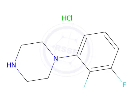 Chemical structure of 1-(2,3-difluorophenyl)piperazine hydrochloride