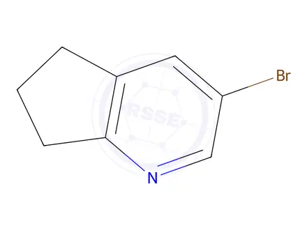 Chemical structure of 3-Bromo-5H,6H,7H-cyclopenta[b]pyridine