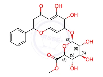 Chemical structure of Baicalin methyl ester