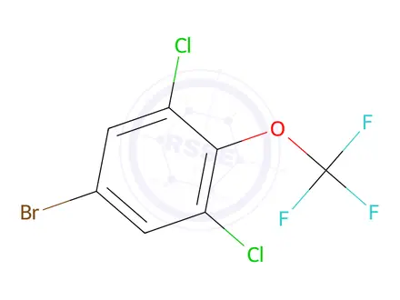 Chemical structure of 5-Bromo-1,3-dichloro-2-(trifluoromethoxy)benzene