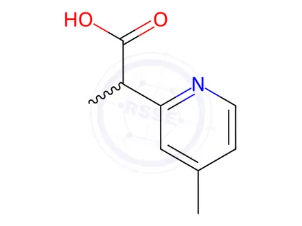 Chemical structure of 2-(4-Methylpyridin-2-yl)propanoic acid