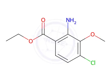 Chemical structure of Ethyl 2-amino-4-chloro-3-methoxybenzoate