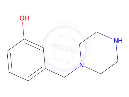 Chemical structure of 3-(1-piperazinylmethyl)phenol(SALTDATA: 2HCl)