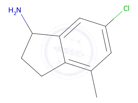 Chemical structure of 6-Chloro-4-methyl-2,3-dihydro-1H-inden-1-amine