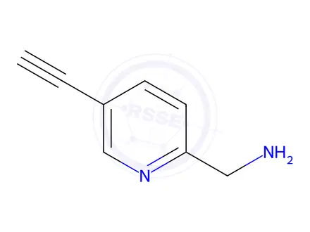 Chemical structure of (5-Ethynylpyridin-2-yl)methanamine