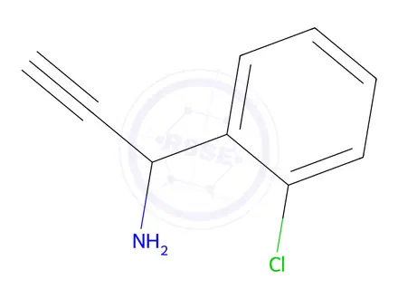 Chemical structure of 1-(2-Chlorophenyl)prop-2-yn-1-amine