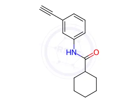 Chemical structure of N-(3-ethynylphenyl)cyclohexanecarboxamide