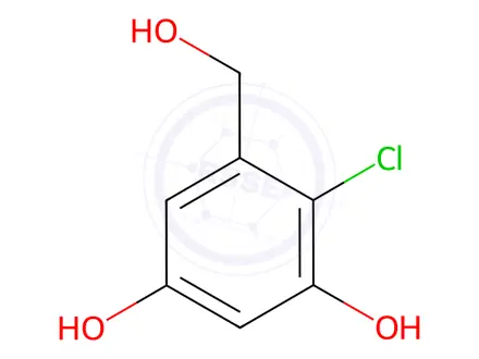 Chemical structure of 4-Chloro-5-(hydroxymethyl)-1,3-benzenediol