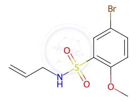 Chemical structure of n-Allyl-5-bromo-2-methoxybenzenesulfonamide