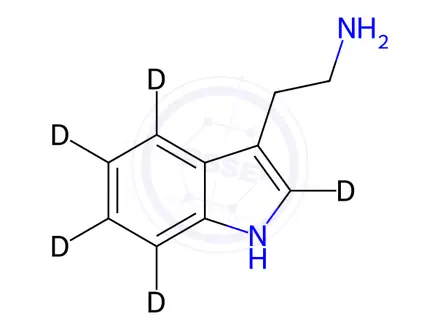 Chemical structure of Tryptamine-d5
