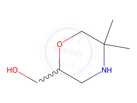 Chemical structure of (5,5-dimethylmorpholin-2-yl)methanol