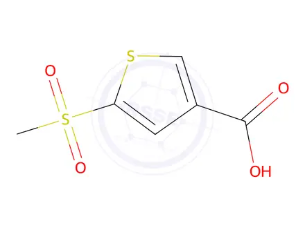 Chemical structure of 5-methanesulfonylthiophene-3-carboxylic Acid