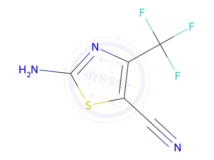 Chemical structure of 2-aMino-4-(trifluoroMethyl)thiazole-5-carbonitrile