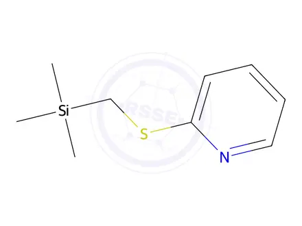 Chemical structure of Pyridine,2-[[(trimethylsilyl)methyl]thio]-(9CI)