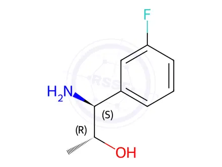 Chemical structure of (1S,2R)-1-AMINO-1-(3-FLUOROPHENYL)PROPAN-2-OL