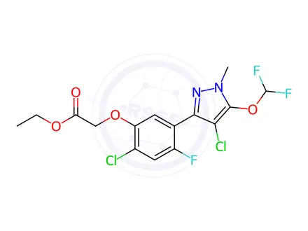 Chemical structure of Pyraflufen-ethyl