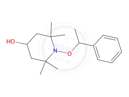 Chemical structure of 2,2,6,6-TETRAMETHYL-1-(1-PHENYLETHOXY)-&