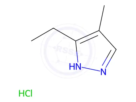 Chemical structure of 3-Ethyl-4-methyl-1H-pyrazole hydrochloride