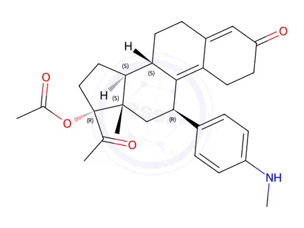 Chemical structure of Ulipristal Acetate Impurity 2