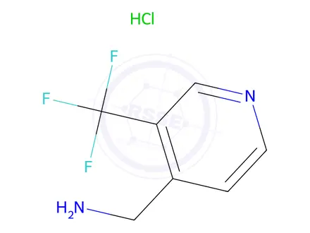 Chemical structure of (3-(Trifluoromethyl)pyridin-4-yl)methanamine hydrochloride
