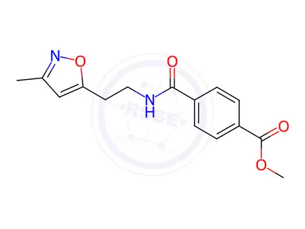 Chemical structure of Methyl 4-((2-(3-methylisoxazol-5-yl)ethyl)carbamoyl)benzoate