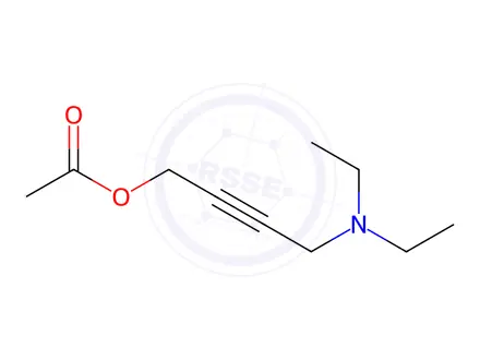 Chemical structure of 4-Diethylamino-2-butynyl acetate