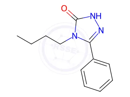 Chemical structure of 4-Butyl-5-phenyl-2,4-dihydro-3H-1,2,4-triazol-3-one
