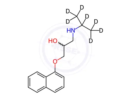 Chemical structure of Propranolol-[D7]