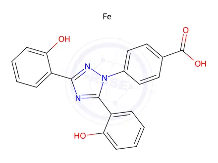 Chemical structure of Deferasirox Fe3+ Chelate
