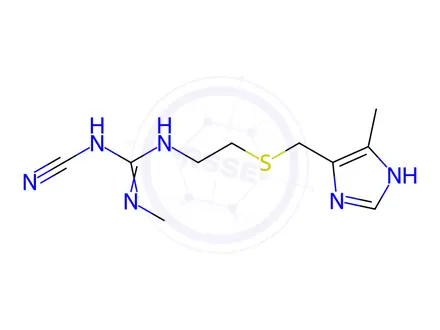 Chemical structure of Cimetidine in methanol