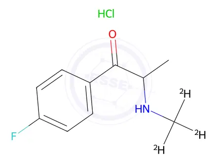 Chemical structure of 4-Fluoroephedrone-d3 Hydrochloride