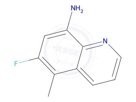 Chemical structure of 6-Fluoro-5-methylquinolin-8-amine