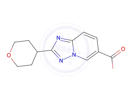 Chemical structure of 2-(Tetrahydro-2h-pyran-4-yl)-[1,2,4]triazolo[1,5-a]pyridine-6-carboxylic acid