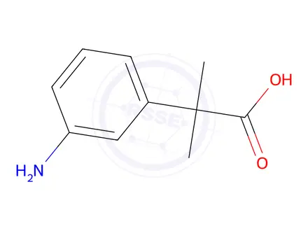 Chemical structure of 2-(3-Aminophenyl)-2-methylpropanoic acid