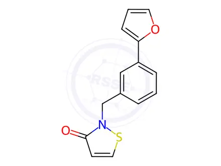 Chemical structure of 2-(3-(Furan-2-yl)benzyl)isothiazol-3(2H)-one