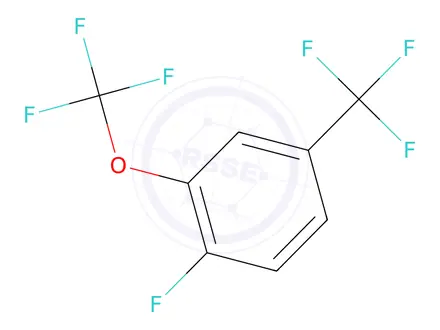 Chemical structure of 1-Fluoro-2-(trifluoromethoxy)-4-(trifluoromethyl)benzene
