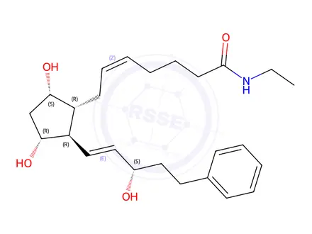 Chemical structure of (±)-Bimatoprost
