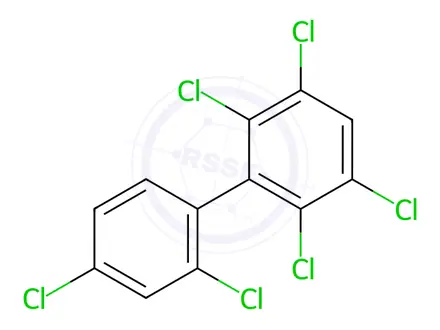 Chemical structure of 2,2',3,4',5,6-Hexachlorobiphenyl
