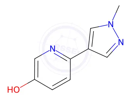 Chemical structure of 6-(1-methyl-1H-pyrazol-4-yl)pyridin-3-ol