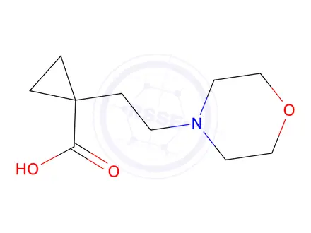 Chemical structure of 1-(2-Morpholinoethyl)cyclopropane-1-carboxylic acid
