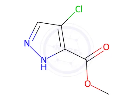 Chemical structure of Methyl 4-chloro-1H-pyrazole-3-carboxylate