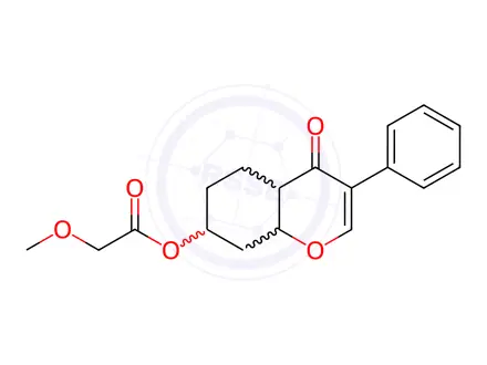 Chemical structure of Octadecanoic acid, 6,7-dihydroxy-